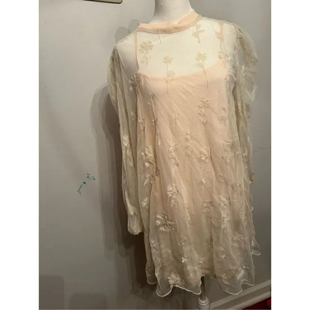 Cecelia Sheer Mini Dress size S